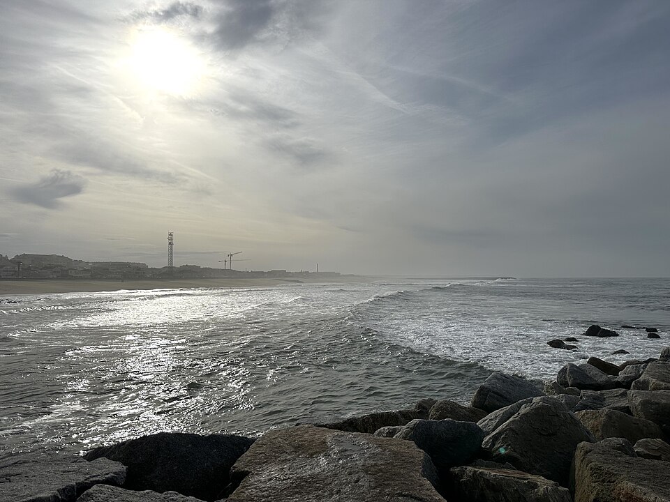 Espinho beach on Portugal's north coast